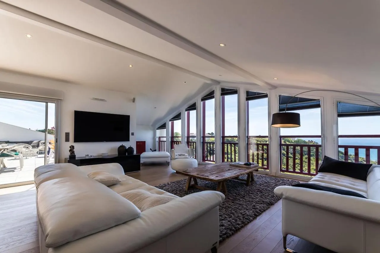 Keyweek Irrika Duplex Apartment Facing The Ocean With Terrace In Bidart location