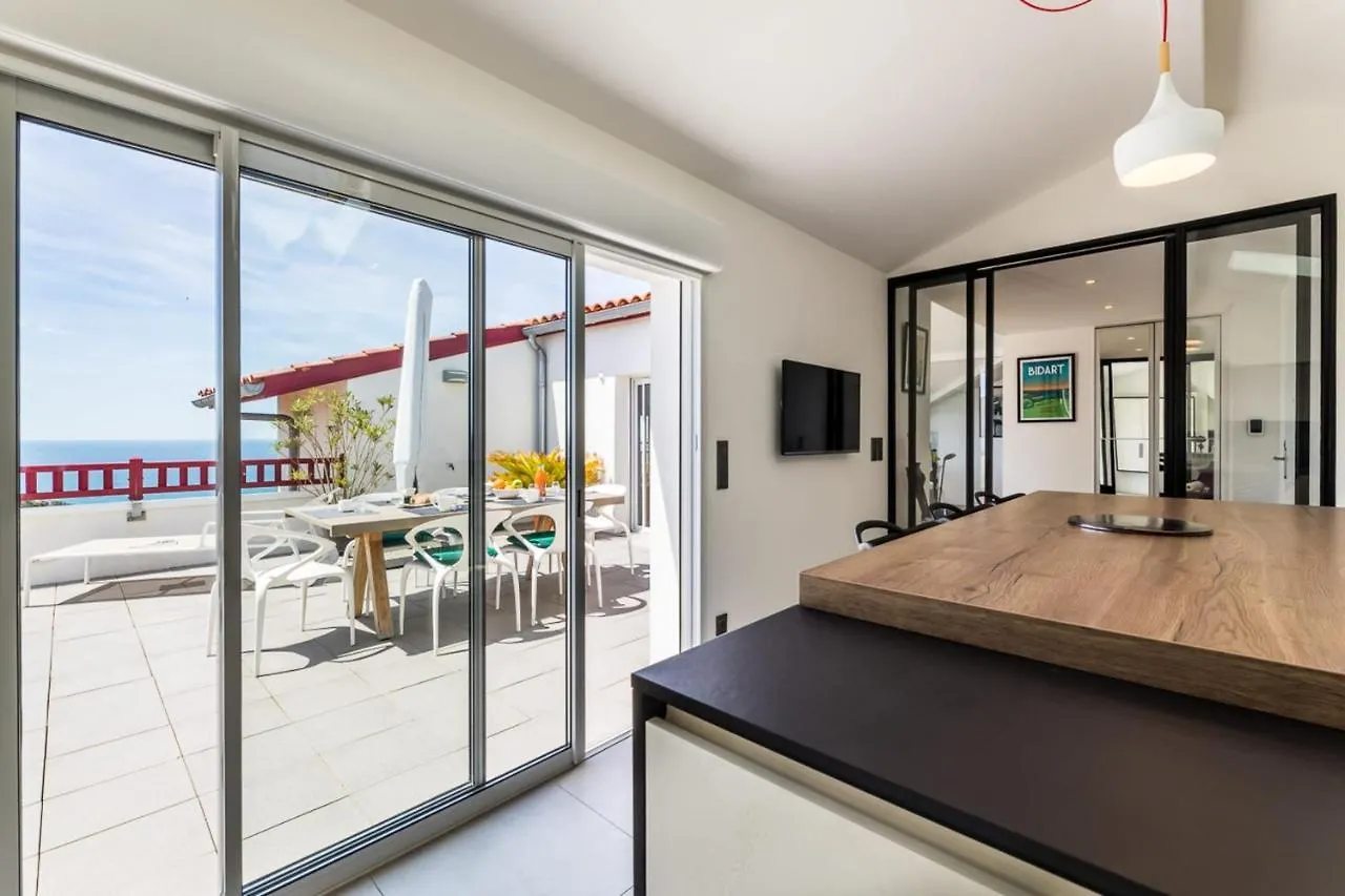 Keyweek Irrika Duplex Apartment Facing The Ocean With Terrace In Bidart
